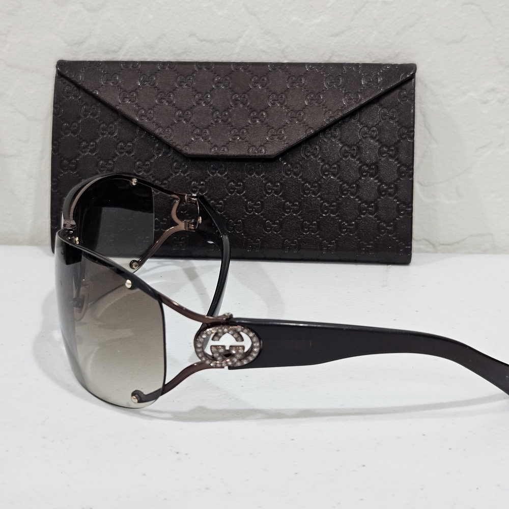 Gucci Brown Sunglasses with Case - Picture 3 of 8